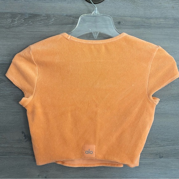Alo Yoga Terry Beachside Short Sleeve Top - Picture 1 of 5